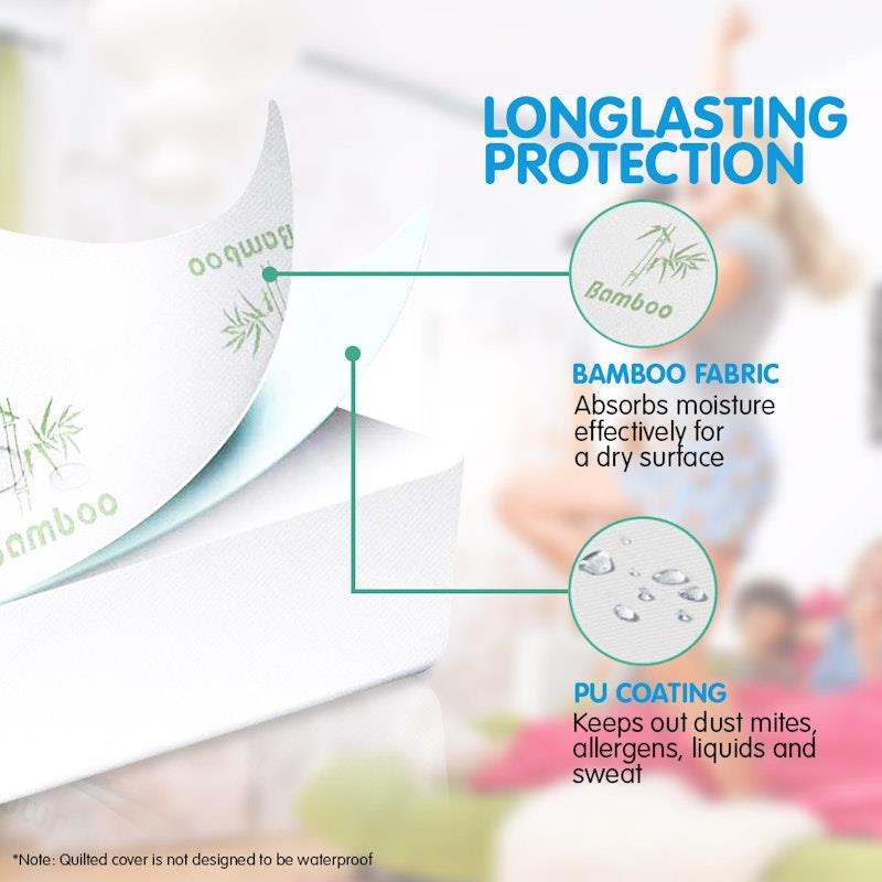 Load image into Gallery viewer, Laura Hill Bamboo Mattress Protector Single

