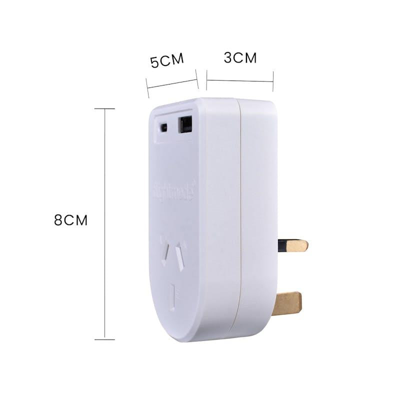 Load image into Gallery viewer, Flightmode Outbound AU/NZ to UK/HONG KONG Travel Adaptor with USB Type C &amp; A 1Unit
