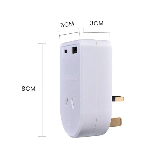Flightmode Outbound AU/NZ to UK/HONG KONG Travel Adaptor with USB Type C & A 1Unit