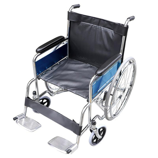Livingstone Wheelchair Heavy Duty Chrome Finish Seat Width 51cm Each
