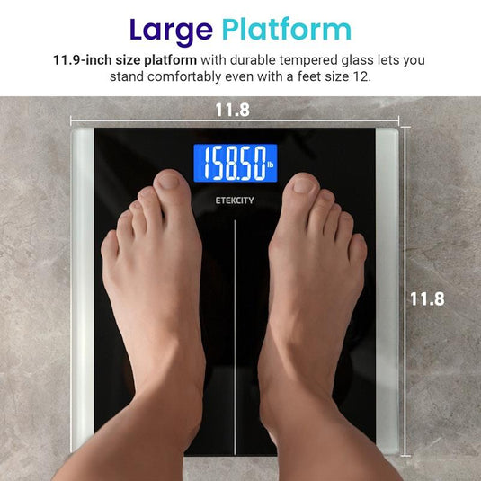 Etekcity Digital Body Weight Bathroom Scale - Black 1pc