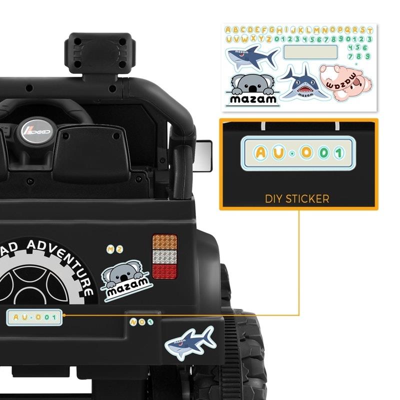 Load image into Gallery viewer, Mazam Kids Ride On Car Jeep 12V Electric Remote Control Toddler Toy Black
