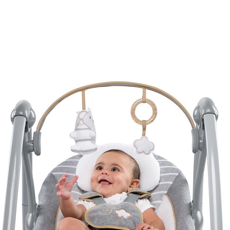 Load image into Gallery viewer, Ingenuity Boutique Collection Swing 'n Go Portable Swing - Bella Teddy 1pc
