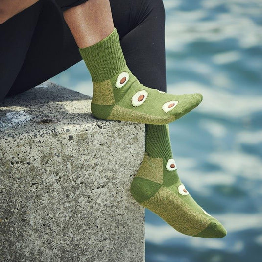 Glucology Copper based Socks | 2 Pairs Small/ Avocado