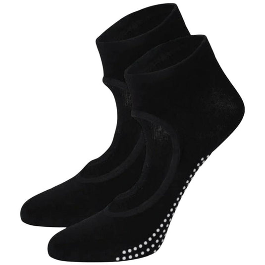 High Heel Jungle Peek Full Grip Pilates/ Yoga Sock Black Bundle