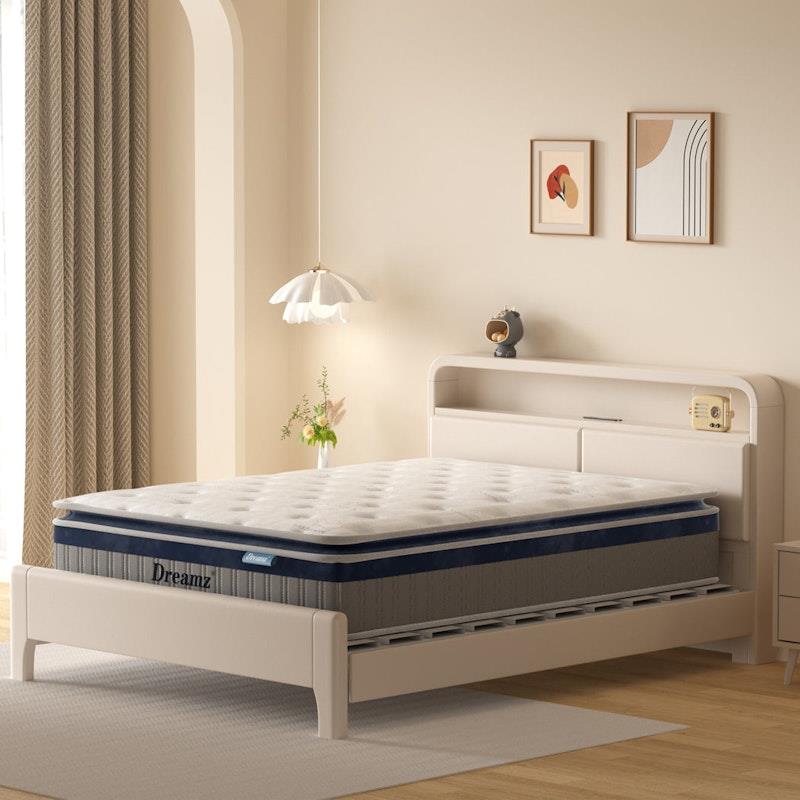 Load image into Gallery viewer, DreamZ Spring Mattress Pillow Top 7 Zone Pocket Spring  Memory Foam 32CM Single
