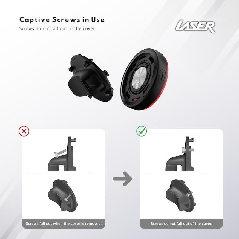 Load image into Gallery viewer, Laser Round Red Reflector Smart Tag 1 Piece
