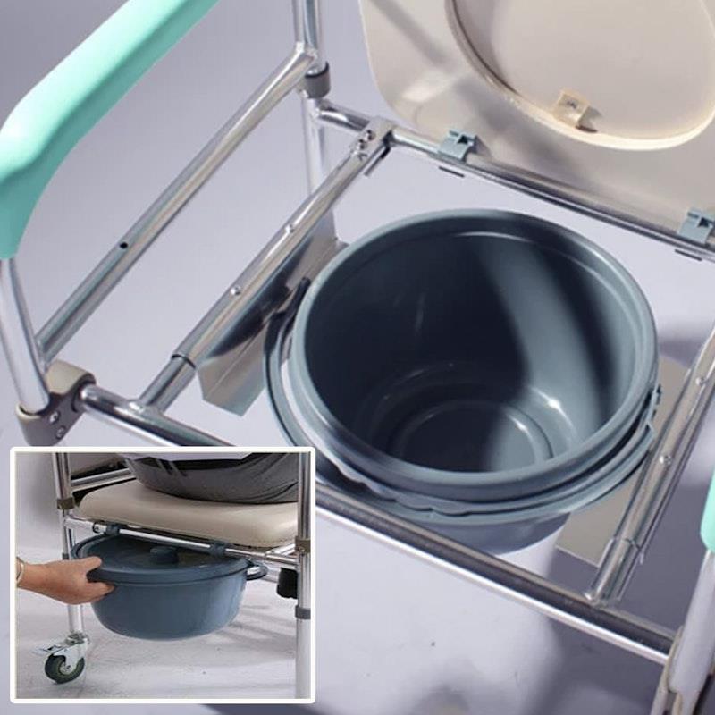 Load image into Gallery viewer, Orthonica Commode Chair With Castors
