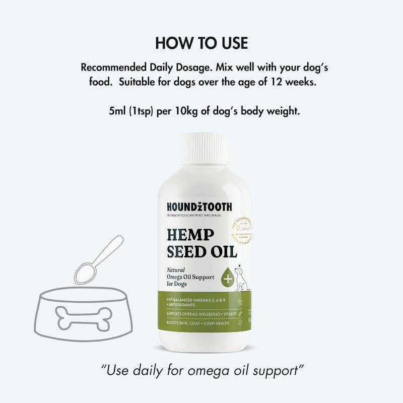 Load image into Gallery viewer, HOUNDZTOOTH Hemp Seed Oil for Dogs 250ml
