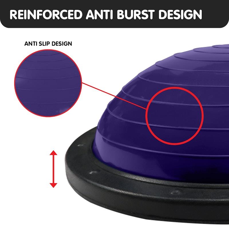 Load image into Gallery viewer, Powertrain Fitness Yoga Ball Home Gym Workout Balance Trainer Purple
