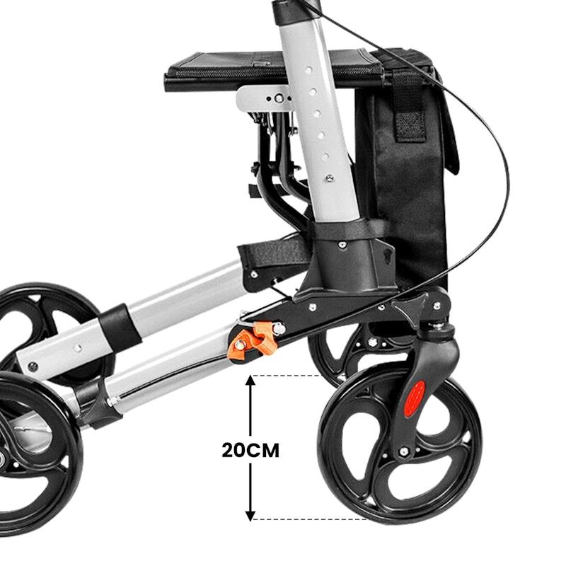 Load image into Gallery viewer, Orthonica Folding Rollator Mobility Aid 4 Wheel Walker
