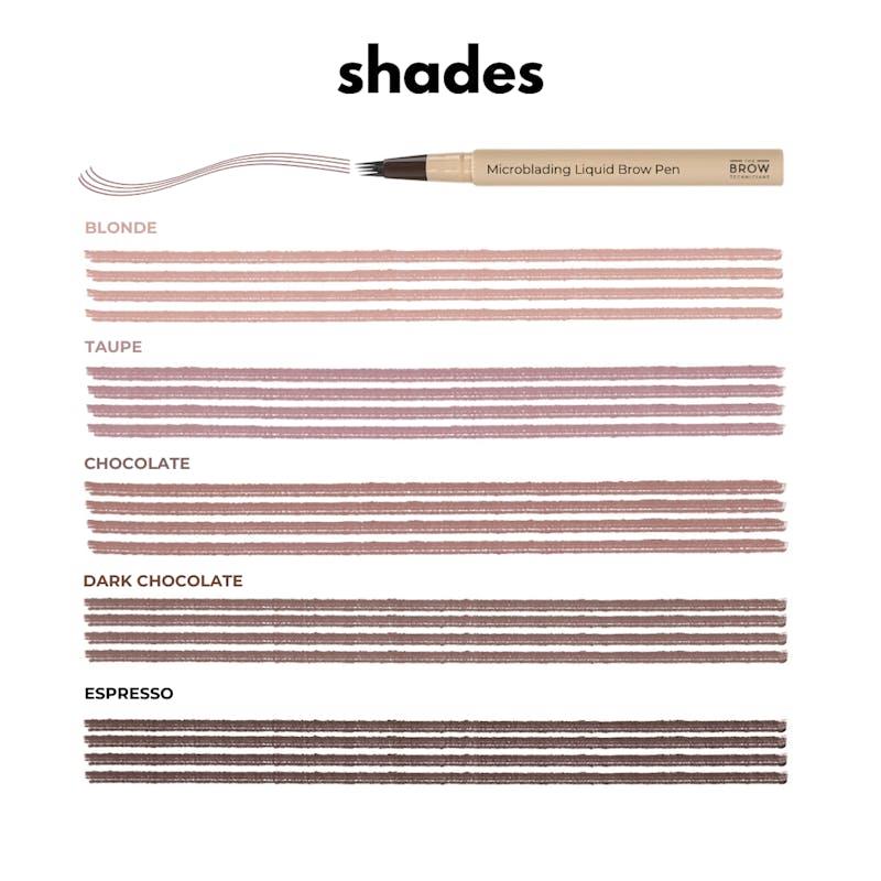 Load image into Gallery viewer, TBT Cosmetics 4-Tip Microblading Hair-Stroke Brow Pen Taupe
