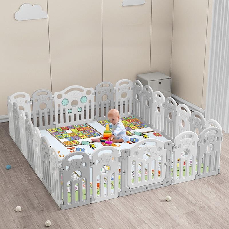 Load image into Gallery viewer, BoPeep Kids Playpen Baby Safety Gate Toddler Fence Child Play Game Toy 24 Grey
