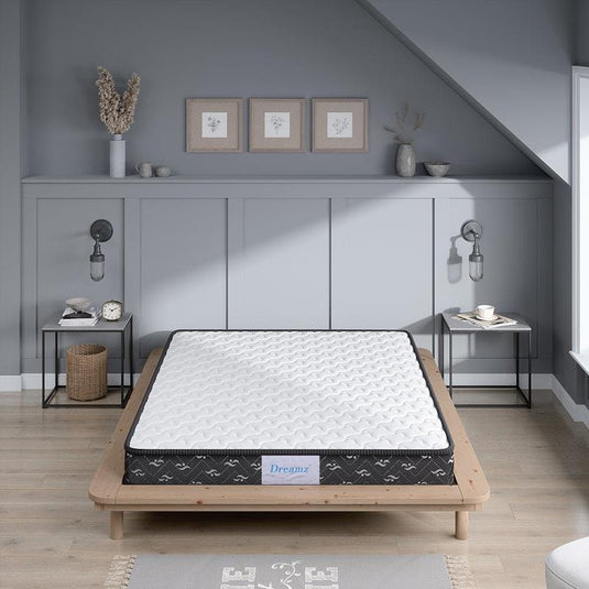 DreamZ Spring Mattress Bed Pocket Tight Top Foam Medium Soft 16CM Double