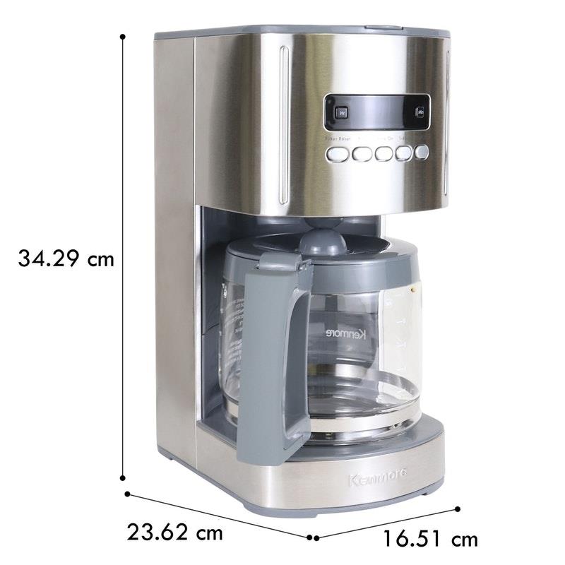 Load image into Gallery viewer, Kenmore 12-Cup Drip Coffee Machine Stainless Steel
