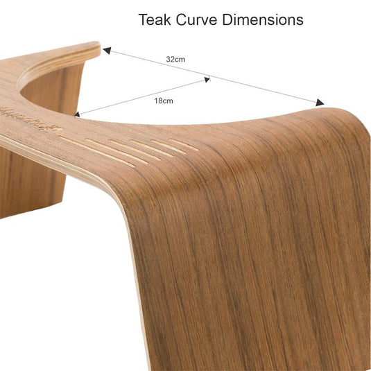 Squatty Potty Slim Teak Stool 7 Inch
