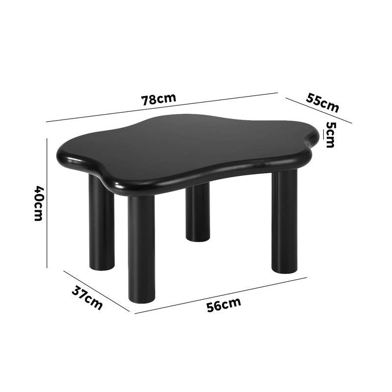 Load image into Gallery viewer, Oikiture Coffee Table Side Tables Sofa Cafe Desk Living Room Irregular Black
