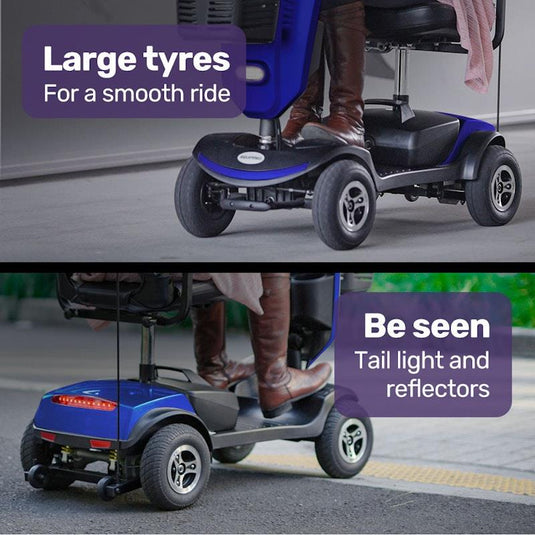 Equipmed Electric Mobility Scooter For Elderly Pathline (Blue)
