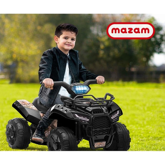 Mazam Ride On Car Electric ATV Bike Vehicle for Toddlers Kids Black