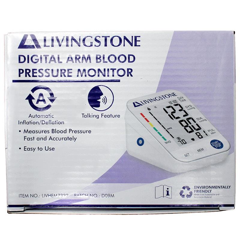 Load image into Gallery viewer, Livingstone Digital Blood Pressure Monitor with Talking Feature 1set
