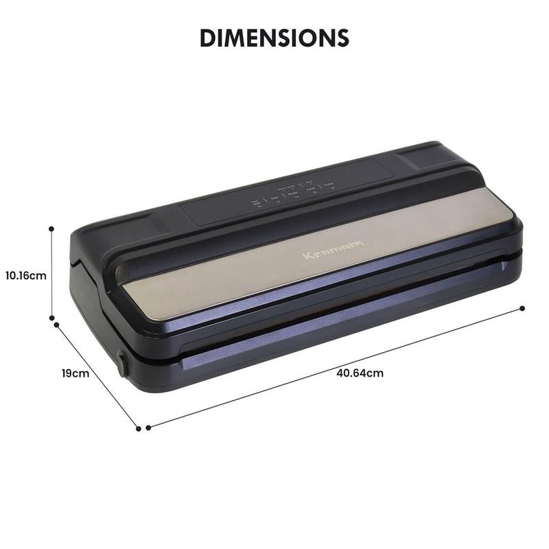 Load image into Gallery viewer, Kenmore Vacuum Sealer Machine, One-Touch Automatic Food Sealer Stainless Steel
