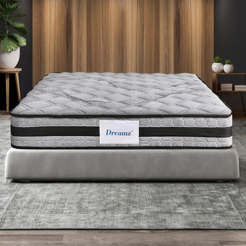 Load image into Gallery viewer, DreamZ Spring Mattress Bed Pocket Egg Crate Foam Medium Firm 22CM King
