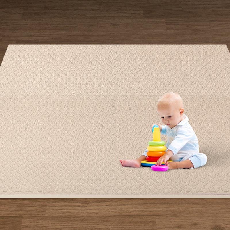 Load image into Gallery viewer, BoPeep EVA Foam Kids Play Mat Floor Baby Crawling Interlocking Waterproof White 4Pack
