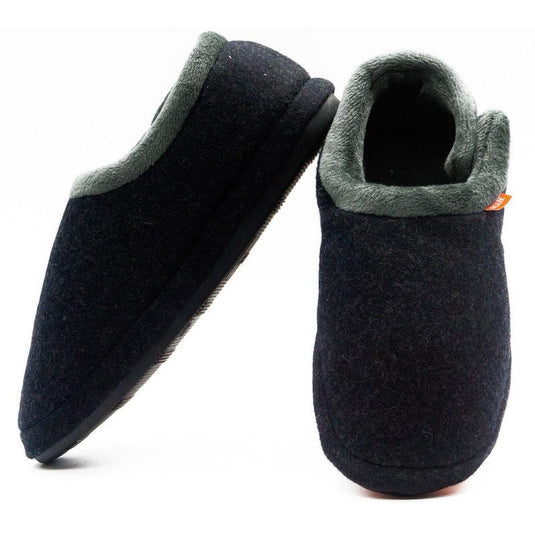 Archline Slippers Closed Back Arch Support Comfort Charcoal Marl Size 40