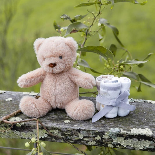 The Little Linen Company Plush Toy & Washers Nectar Bear