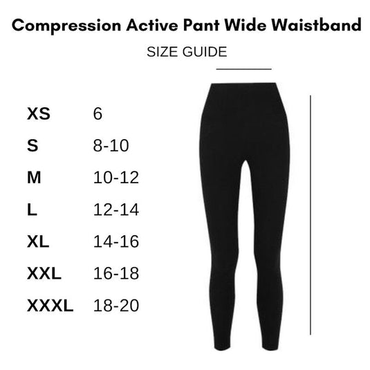 Tully Lou Compression Active Pant Wide Waistband XXXL