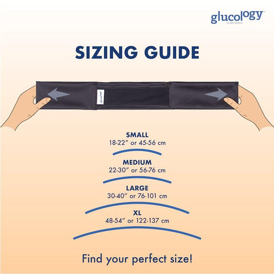 Glucology Insulin Pump Waist Belt Black Medium