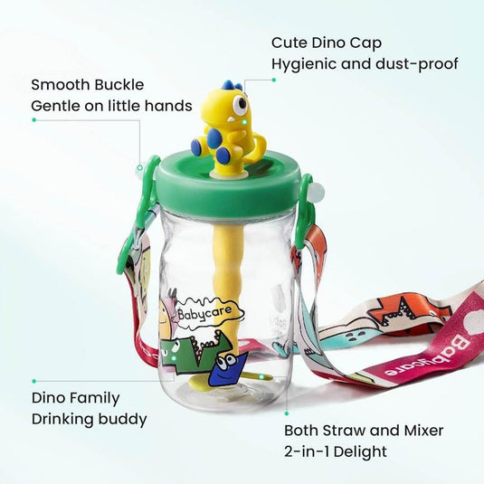 Bc Babycare T-REX TOBY Water Straw Cup Green