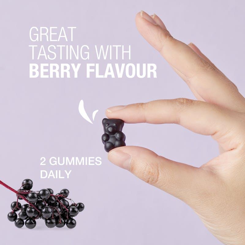 Load image into Gallery viewer, Teddi Lab by Unichi Elderberry Immune Defence Gummy 60s x3 - Daily Immune Support Pack
