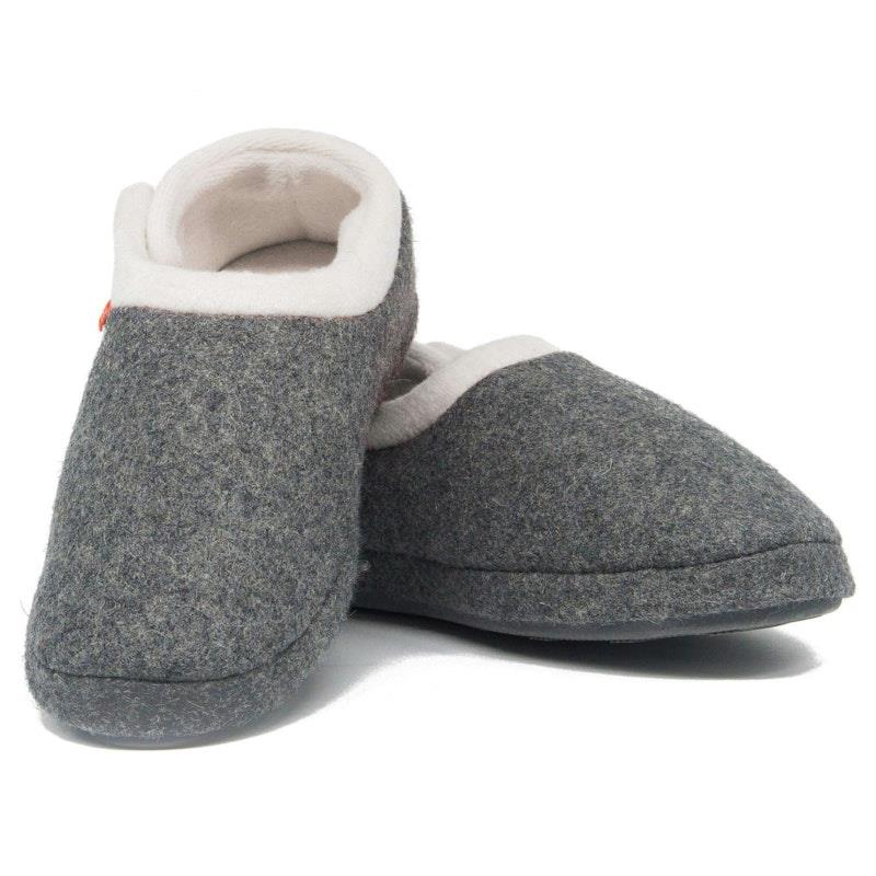 Load image into Gallery viewer, Archline Slippers Closed Back Arch Support Comfort Grey Marl Size 43
