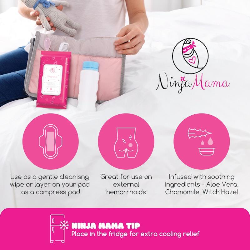 Load image into Gallery viewer, Ninja Mama Peri Care Bundle - Perineal Ice Pack, Peri Bottle, Sitz Soak and Postpartum Wipes Bundle
