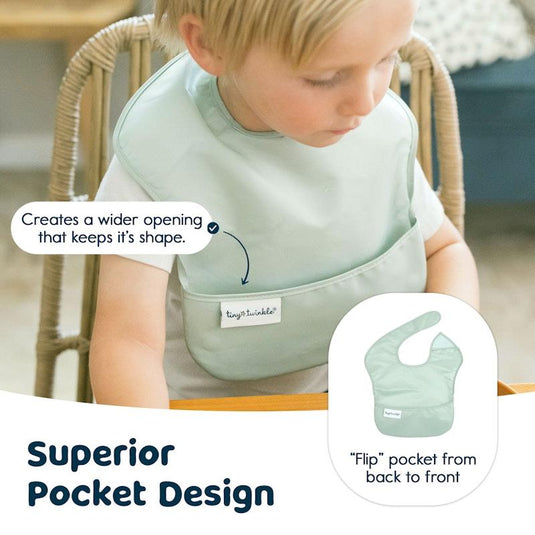 Tiny Twinkle - Mess-proof Easy Bib 5 Pack Boy Set 1