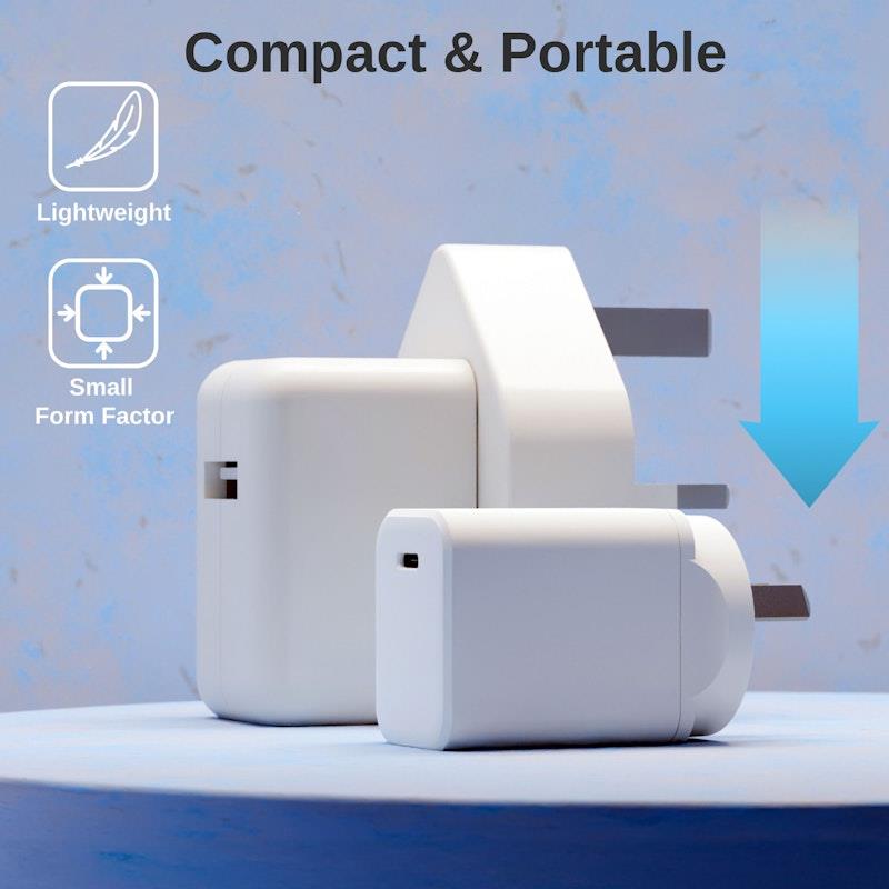 Load image into Gallery viewer, Laser ChargeCore 45W PD Wall Charger White

