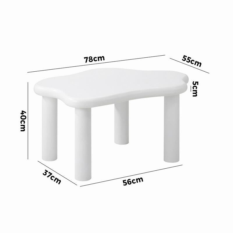 Load image into Gallery viewer, Oikiture Coffee Table Side Tables Sofa Cafe Desk Living Room Irregular White
