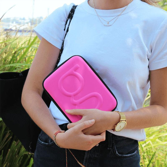 Glucology Travel Classic Case for Blood Glucose Monitors and Insulin Pens Pink