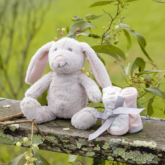The Little Linen Company Plush Toy & Washers Harvest Bunny