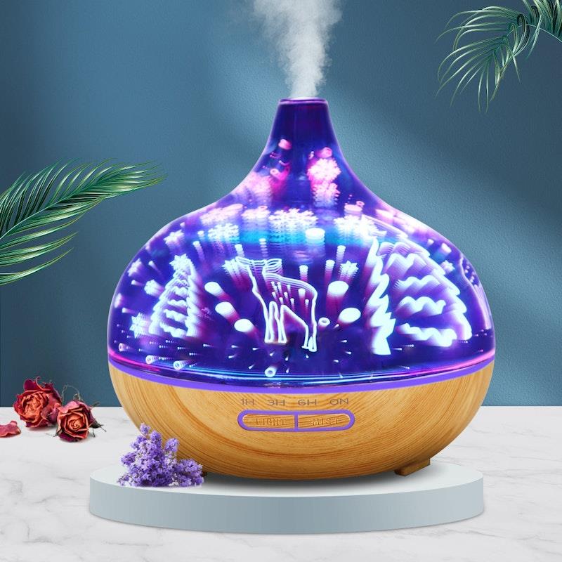 Load image into Gallery viewer, Traderight Aroma Diffuser Aromatherapy Ultrasonic Humidifier Essential Oil Purifier Deer 1Unit

