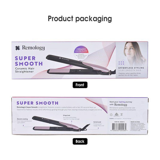Remology Ceramic Hair Straightener – Fast Heat Flat Iron 1Unit