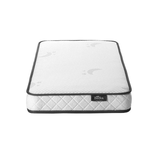 Bedra Bedding Baby Cot Mattress Reversible Toddler Bed Bonnel Spring Foam 13cm 1Piece