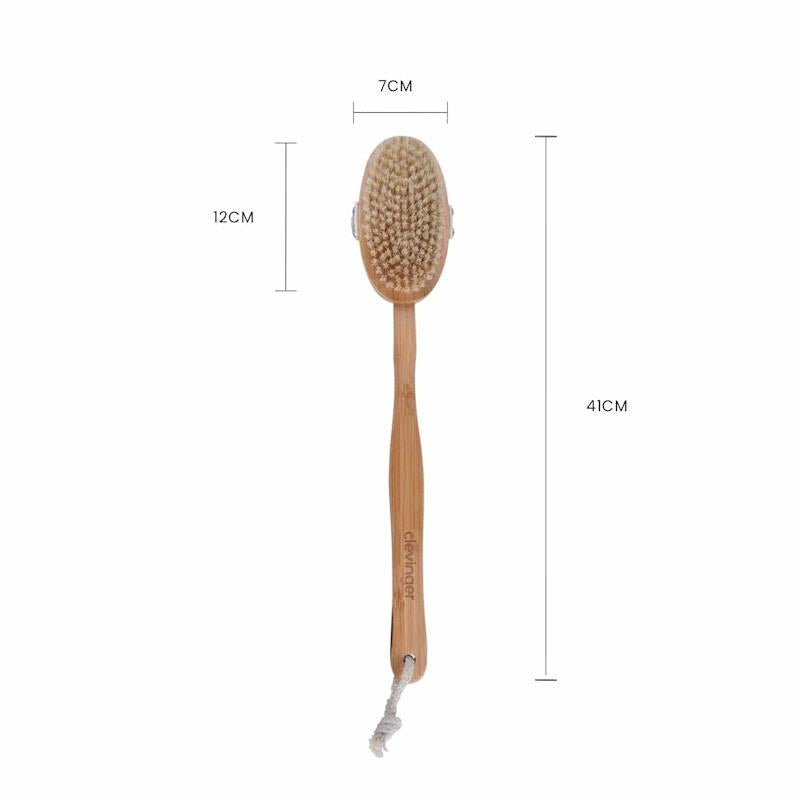 Load image into Gallery viewer, Clevinger  Bath Shower Long Handle Body Brush Scrubber Brush Set
