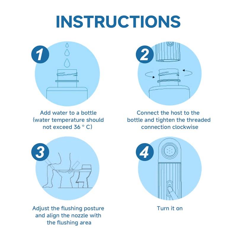 Load image into Gallery viewer, Pureju Electric Portable Bidet Sprayer 1Pack
