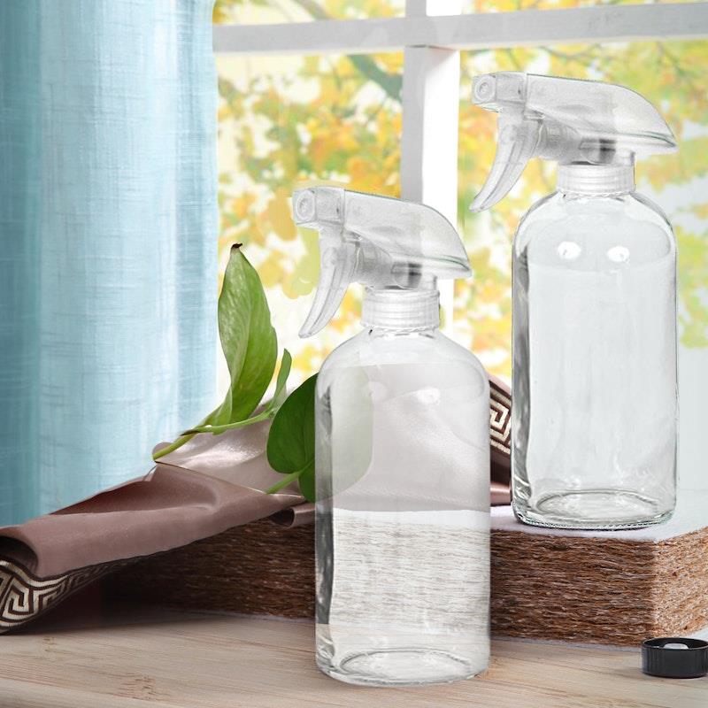 Load image into Gallery viewer, Traderight 4x 500ml Clear Glass Spray Bottles Trigger Water Sprayer Aromatherapy Dispenser Bundle
