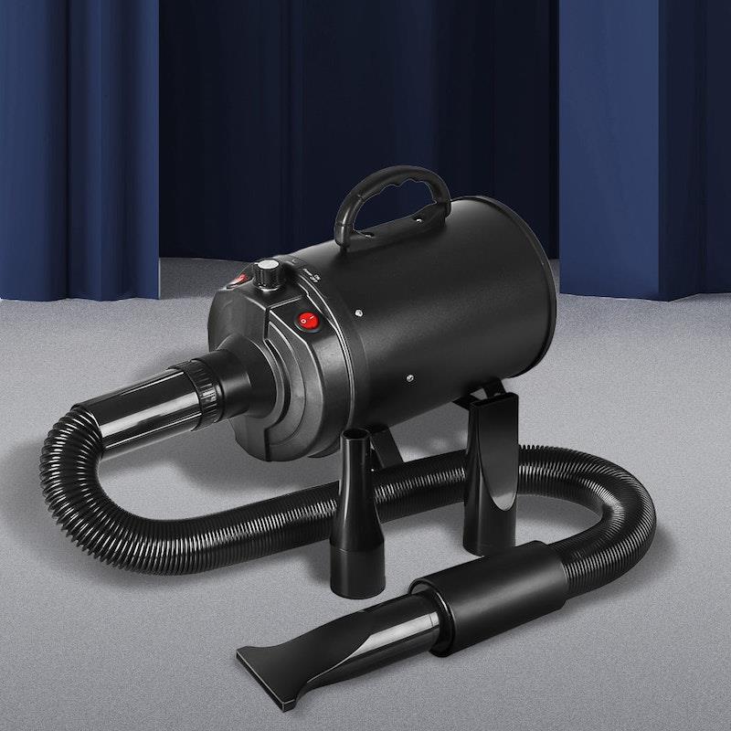 Load image into Gallery viewer, PaWz Dog Cat Pet Hair Dryer Grooming Blow Speed Hairdryer Blower Heater Blaster 2800W Black
