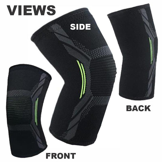 BodyAssist Contoured 4-Way Sports Elastic Knee Sleeve x 2 Bundle Extra Large