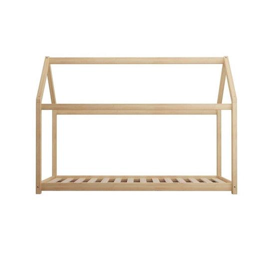 Oikiture Wooden Bed Frame Single Wooden Pine Timber Platform 1unit