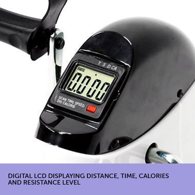 Load image into Gallery viewer, Powertrain Mini Exercise Bike Pedal Exerciser for Arms and Legs White

